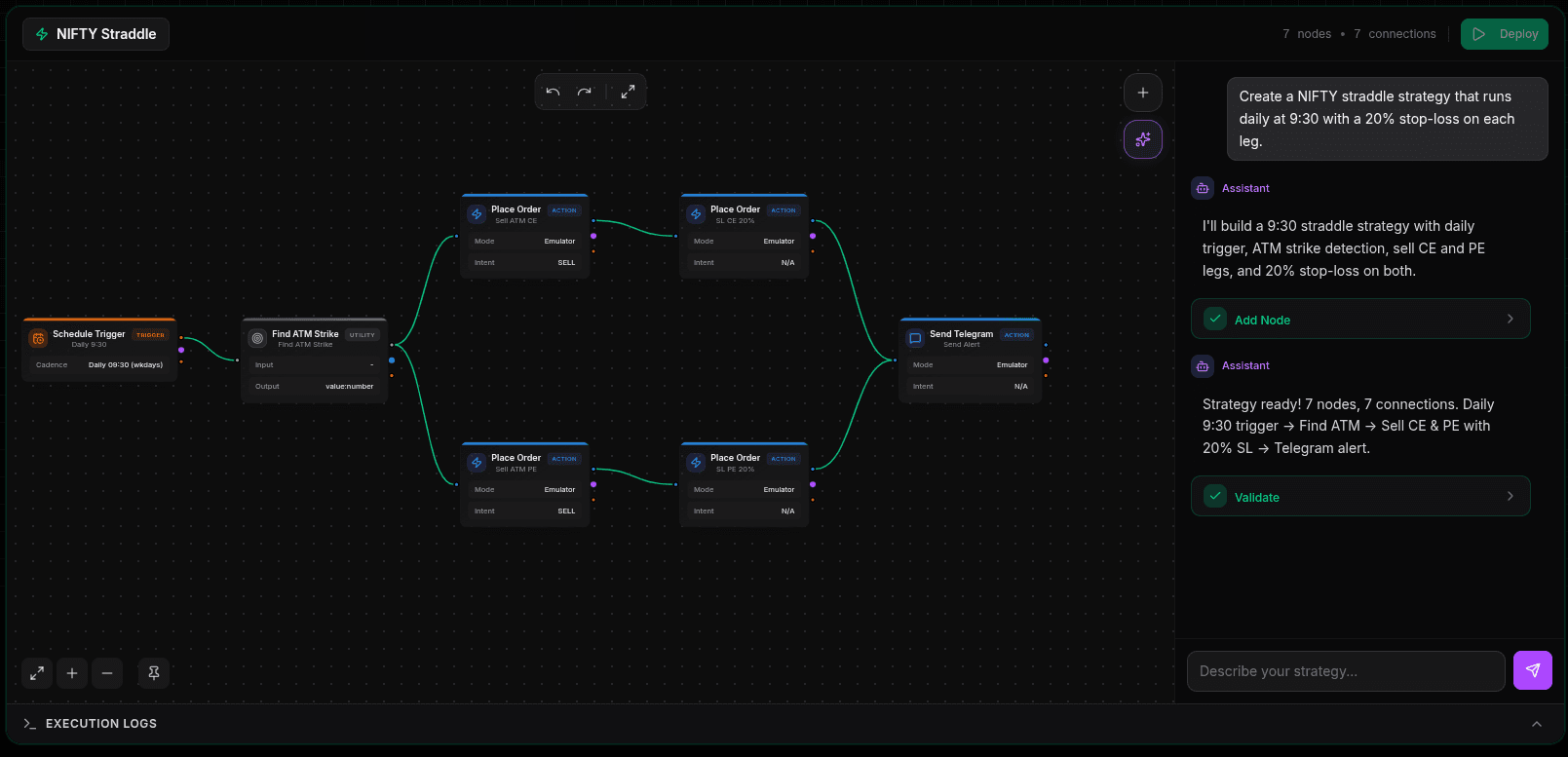 Strategy Builder with AI